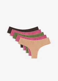 Braziliantrosa med bomull (5-pack), bonprix