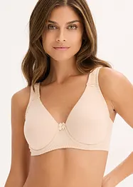 T-shirtbehå med bygel och bomull (2-pack), bonprix