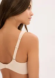 T-shirtbehå med bygel och bomull (2-pack), bonprix