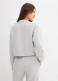 Sweatjacka av lätt glansig viskosmix, bonprix
