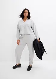 Sweatjacka av lätt glansig viskosmix, bonprix
