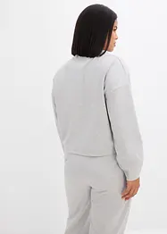 Sweatjacka av lätt glansig viskosmix, bonprix