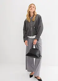 Blusjacka av glansig, mjuk viskosmix, bonprix
