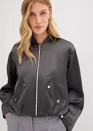 Blusjacka av glansig, mjuk viskosmix, bonprix