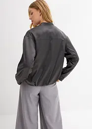 Blusjacka av glansig, mjuk viskosmix, bonprix