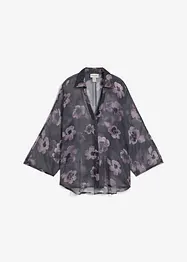 Blus i oversizemodell av luftig chiffong, bonprix