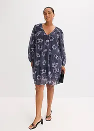 Chiffongklänning i kort modell, bonprix