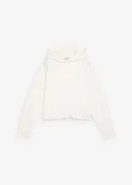 Hoodie av lätt glansig viskosmix, bonprix