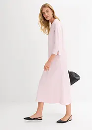 Klänning av glansig satin, bonprix