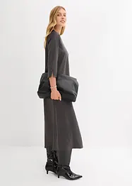 Klänning av glansig satin, bonprix