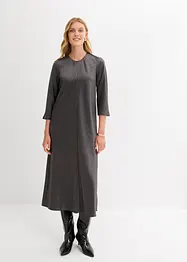 Klänning av glansig satin, bonprix