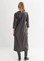 Klänning av glansig satin, bonprix