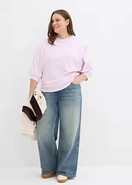 Sweatshirt i oversizemodell av ren bomull, bonprix