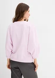 Sweatshirt i oversizemodell av ren bomull, bonprix