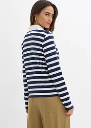 Pikétröja med kort ärm av tjock ekologisk bomull, bonprix