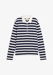 Pikétröja med kort ärm av tjock ekologisk bomull, bonprix