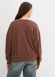 Oversizesweatshirt i mjuk bomullsmix, bonprix