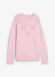 Grovstickad tröja i mjuk materialblandning, bonprix