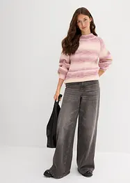 Grovstickad tröja av mjuk yllemix, bonprix