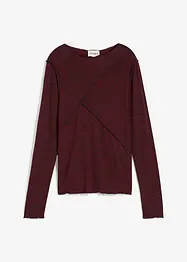 Långärmad topp av mjuk viskosmix, bonprix