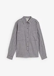 Rutig skjortblus i ren bomull, bonprix