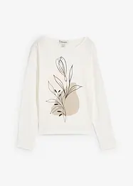 Långärmad topp av bomull, bonprix