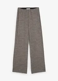 Palazzobyxa med stickad look, bonprix