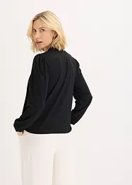 Blustopp med struktur och avtagbart knytband, bonprix