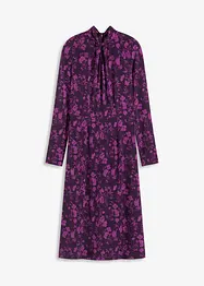 Mellanlång klänning med ståkrage, bonprix