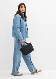 Täckjacka i denim, bonprix