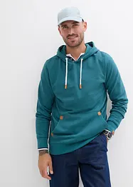 Sweatshirt med huva, bonprix
