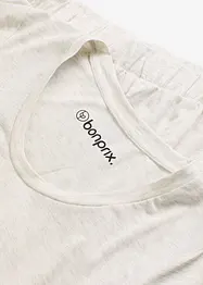 Långärmad topp och shorts i mjukt material, bonprix