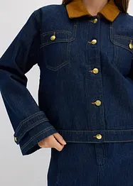 Jeansjacka med manchesterkrage, bonprix