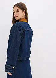 Jeansjacka med manchesterkrage, bonprix