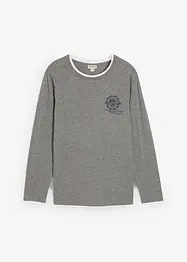 Långärmad T-shirt med 2-i-1-look, bonprix
