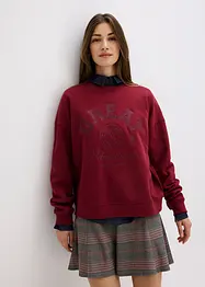 Oversizesweatshirt i ren bomull, bonprix