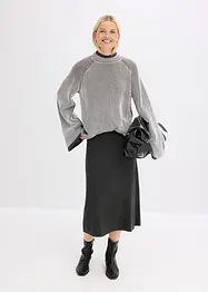 Oversizetröja med ståkrage, bonprix