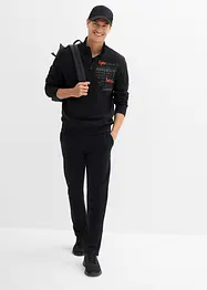 Sweatshirt med krage och dragkedja i ekologisk bomull, bonprix