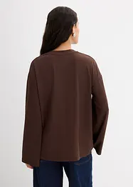 Lång topp i mjukt böljande material, bonprix