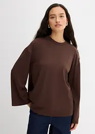 Lång topp i mjukt böljande material, bonprix