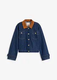 Jeansjacka med manchesterkrage, bonprix