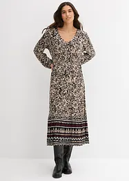 Maxiklänning i elastisk viskosmix, bonprix