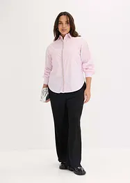 Skjortblus med strassapplikation, bonprix