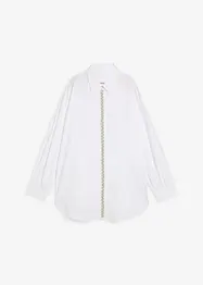 Skjortblus med strassapplikation, bonprix