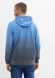 Sweatshirt med huva i ren bomull, bonprix