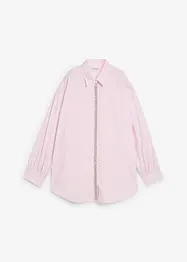 Skjortblus med strassapplikation, bonprix