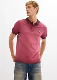 Kortärmad pikétröja med tvättad look, bonprix