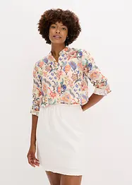 Blus med blommönster, bonprix