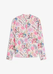Blus med blommönster, bonprix