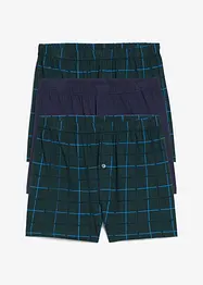 Ledigt skurna jerseyboxershorts i bomull (3-pack), bonprix